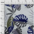 thumbnail image 2 of oneOone Polyester Spandex Gray Fabric Tropical Leaf Sewing Craft Projects Fabric Prints By Yard 56 Inch Wide, 2 of 4