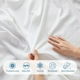 thumbnail image 2 of Degrees of Comfort Coolmax Cooling Fitted Sheet Only, Twin Size Bed Soft Sheets for Hot Sleepers, up to 15" Deep Pocket, All Around Elastic, Wrinkle Free, Fade Stain Resistant, White1PC, 2 of 16