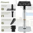 thumbnail image 4 of 1 Pack Boat Seat Base Mount 6.7" x 6.7" Boat Seat Pedestal 3/4" Pin Post Socket, 4 of 9