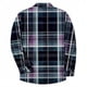 thumbnail image 4 of Blusa y camisa de manga larga con cuello vuelto para hombre, informal, a la moda, con botones, estampado a cuadros, blusa elástica de manga larga con cuello vuelto, blusa de poliéster para hombre, 4 of 5
