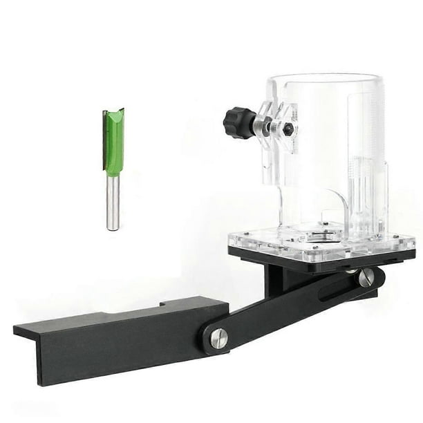 2 in 1 Slotting Bracket Invisible Fastener Wardrobe Cupboard Panel Punch Locator,Handheld Edge Trimming Guide