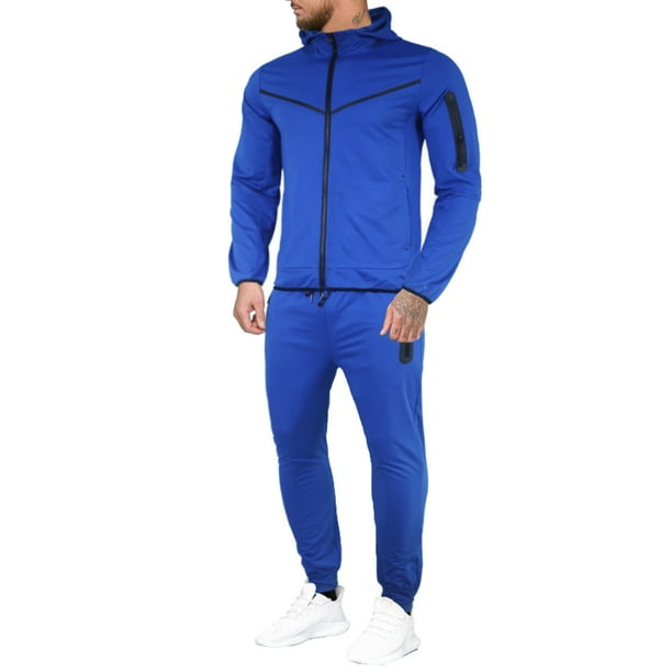 ZSJR Men's Tracksuit 2 Piece Hooded Athletic Sweatsuits