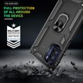 thumbnail image 6 of Moto G Stylus 5G 2022 Case, Moto G Stylus 5G Case 2022 with HD Screen Protector,  [Military-Grade] Magnetic Ring Holder Kickstand Shockproof Protective Case for Moto G Stylus 5G 2022, Black, 6 of 7