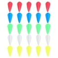 thumbnail image 1 of Mobutofu 50Pcs Arrow Vanes Rubber Fletchings Assorted Color Droplet Shape for Archery Practice Outdoor Shooting, 1 of 7