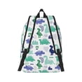 thumbnail image 2 of Naloa Dinosaur Canvas Backpack for Men Women Rucksack Casual Travel Daypack College Tote Satchel Bookbag for Teens-Small, 2 of 7