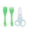 thumbnail image 4 of Eujgoov - Tenedores para Niños Pequeños Zirconia Cerámica Ángulo Obtuso Resistente Al Desgaste Antióxido Tijeras para Bebés Tenedor Cuchara Juego ANGGREK  Otros, 4 of 8