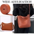 thumbnail image 7 of 1.5 in Wide Double-Sided PU Leather Belt Strip 4.37 Yards Flat Leather Cord String for Bag Strap Making PU Leather Belt Strip for DIY Sewing Wristbands Keychains Watch Straps Bracelet Brown, 7 of 7