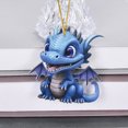 thumbnail image 5 of BKER 2D Adorable Flying Dragon Baby Christmas Ornament Unique Shape And Charming Design Adding A Glimmer To The Holiday Atmosphere, 5 of 5