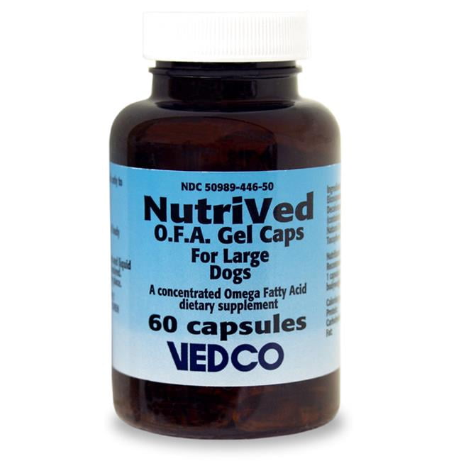 VEDCO 015VED04 NutriVed O.F.A. Gel Capsules Large Dog 60 count