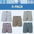 thumbnail image 4 of Badger Smith - Men's Boxer Shorts, Comfortable Cotton Boxers, 100% Cotton Checks Multicolor Boxers For Men, Multi Pack - Large, 4 of 13