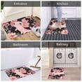 thumbnail image 5 of Picia Cute Axolotl Sakura Blossoms A Pattern Flannel Doormat – 16x24 Inch Non-Slip Indoor Mat, Absorbent & Quick-Dry Rug for Entryway, Bathroom, Kitchen, and Bedroom, Machine Washable, 5 of 7