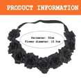 thumbnail image 2 of Paquete de 2 diademas con corona de flores rosas, guirnalda para el pelo de boda, tocado, accesorio para el cabello para niñas, mujeres y niños, 2 of 5