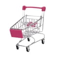 thumbnail image 3 of Mini carrito de compras de juguete, divertido y práctico para niños y niñas de 3 años en adelante. Rojo rosa, 3 of 9