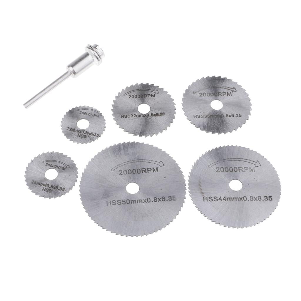 One Set 50mm Saw Blade Cutting Wheel Disc With Mandrel Plastic Wood Rotary Tool 