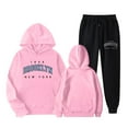 thumbnail image 4 of Brooklyn Hoodie and Sweatpants Set for Women Fall Winter Hooded Sweatshirt and Jogger 2 Piece Set Women's Tracksuit, 4 of 6