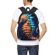 thumbnail image 4 of Fotbe Yellow Fish Seahorse Mochila para Hombre y Mujer - Tela Oxford 600D Resistente - Mochila Impermeable de Gran Capacidad para Escuela, Viajes y Senderismo, 4 of 6