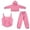 Pink, variant on HAYIMI Womens Outfits Sets Elegant Knitwear With Hoodie Sleeveless Vest And Wide Leg Pants For Autumn Winter Casual 3 Piece Outfit Solid Color Classic Clothing Sets