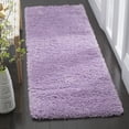 thumbnail image 2 of SAFAVIEH Laguna Neven Plush Solid Shag Runner Rug, Lilac, 2'3" x 10', 2 of 6