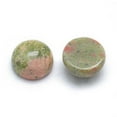thumbnail image 2 of Natural Unakite Cabochons Half Round 10x4~5mm diy, 2 of 2