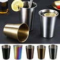 thumbnail image 1 of Lubelski Stainless Steel 230/350/500ml Beer Cup Easy to Clean Comfortable Grip Drinking Home Accessory, 1 of 7