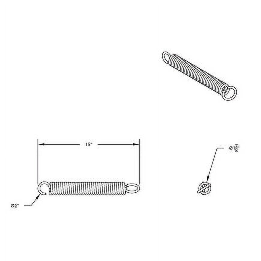 United Pacific 10638 Mud Flap Hanger Spring   Replacement, For Spring