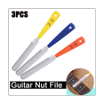 thumbnail image 2 of Steel Fret Nut File Key Chain with Guitar Shaped Bridge Pin Puller for Bass Mandoline Banjo Ukulele Luthier Tool, 2 of 6