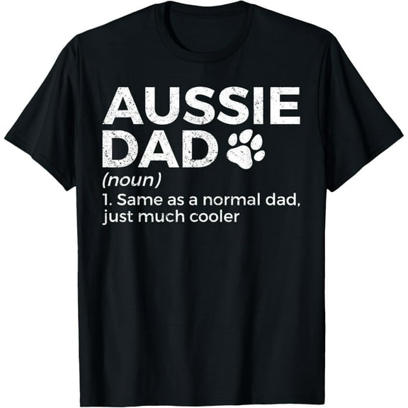 Playful Comfort Tee - Funny Aussie Dad Definition Australian Shepherd Dog Dad T-Shirt