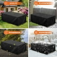 thumbnail image 6 of Spencer Patio Furniture Covers Table and Chair Cover Set Waterproof for Outdoor Garden Furniture Care 66.9" * 37" * 28", 6 of 7