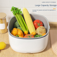 thumbnail image 1 of Electric Vegetable Washing Basket Kitchen Multi-Function Double-Layer Fruit and Vegetable Drainer Fruit Washing Machine, 1 of 9