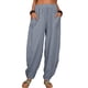 thumbnail image 1 of Pantalones Harlan casuales sueltos de algodón y lino para mujer, 1 of 6