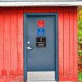 thumbnail image 2 of Signs ByLITA Square Push To Exit Door or Wall Sign | Spanish Bilingual Business And Office Signs (Red) - Large, 2 of 8