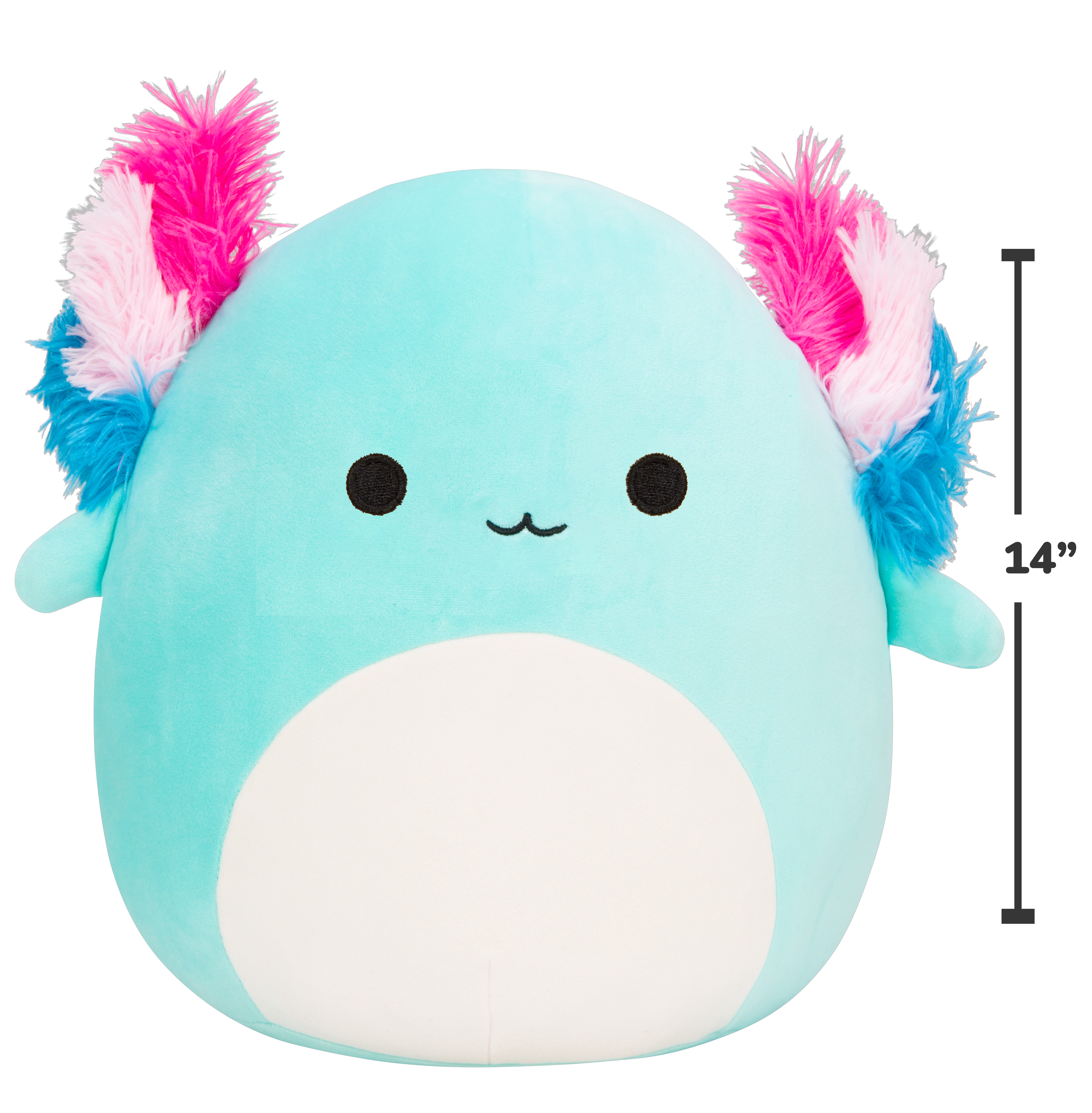 Squishmallows Squish-Doos 14 inch Anastasia the Teal Axolotl - Child's Ultra Soft Stuffed Plush Toy