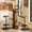 Brown, variant on Tribesigns Industrial Round Bar Table with 2 barstools