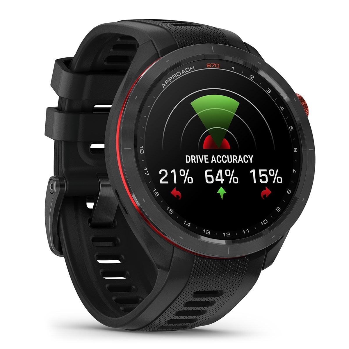 Garmin Approach S70 GPS 1.4" Black case with Black Ceramic Band Smart Watch