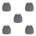 thumbnail image 1 of Guardoinrt Chair Cushion Pads Made With Polyester And Flax For Easy Cleaning And Durability Easy To Clean Chair Cushions Chair Pads darkgray 5Set, 1 of 6