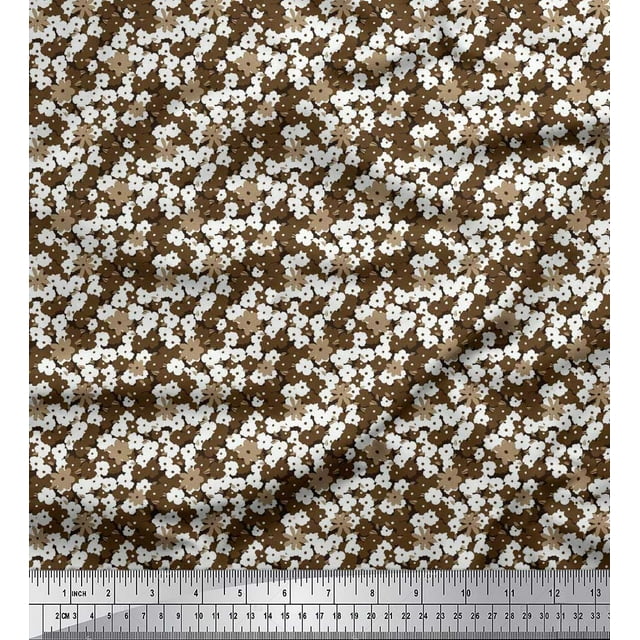 Soimoi Rayon Fabric Floral Shirting Print Fabric by The Yard 56 Inch Wide