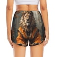 thumbnail image 4 of Haiem Jungle Meditating Lion Women's 2 in 1 Running Shorts - Lightweight Athletic Workout Gym Yoga Breathable Sports Shorts Liner with Phone Pockets-XX-Large, 4 of 9