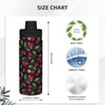 thumbnail image 3 of Haiem Ripe Red Cherry Printed Sports Insulated Kettle 18oz stainless steel kettle Leak-proof Water Bottle,Double-wall Insulated Bottle for Travel,Sports,Fitness, 3 of 7