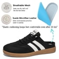 thumbnail image 3 of CHICVOMEY Slip On Sneakers for Women & Men Low-Top Retro Fashion Sneakers Non Slip Breathable Casual Mules Sneakers for Daily Walking Tennis, 3 of 9