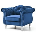 thumbnail image 3 of Glory Furniture Hollywood Velvet Chair in Navy Blue, 3 of 6