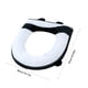 thumbnail image 3 of Funda de asiento de inodoro de punto,cojín de inodoro lavable,almohadilla de asiento de fibra de poliéster suave para el baño del hogar,fácil de instalar,protector de asiento de inodoro extraíble, 3 of 6