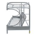 Acme Furniture Eclipse Twin Over Full Futon Bunk Bed, Silver