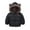 Black, variant on Bullpiano Toddler Boys Girls Hooded Winter Coat Zip Up Warm Fleece Thick Snowsuit Outerwear