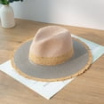 thumbnail image 3 of estilo retro Verano de Panamá Regalo Playa Sombrilla para mujer Rosa Zulema Sombrero de paja de ala ancha, 3 of 8