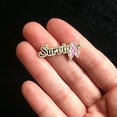 thumbnail image 4 of Breast Cancer Survivor Pink Awareness Ribbon Enamel Lapel Pin 1-1/8, 4 of 4