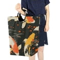 thumbnail image 4 of Yayeee Freestanding Laundry Hamper with Handle Collapsible Large Storage Basket for Clothes, Fish Pattern, 4 of 7