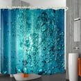 thumbnail image 2 of Bathrooms Use Seawater Bubble Shower Curtain, Bathtubs Use Standard Waterproof Shower Curtains, and Washable Fabric Shower Curtains. White Hooks-72"W x 86"L (Pack of 1), 2 of 7