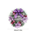 thumbnail image 2 of Decoraciones de Navidad Al Aire Libre Anillo de la Flor de Navidad, Colgante de Puerta, Colgante de Pared, Corona de Flores de la Vid, Gran Decoración de la Escena, Arco de Imitación Hecha a Mano, Cor, 2 of 7