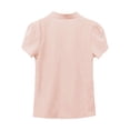 thumbnail image 4 of Summer Tops For Women Short Sleeve Casual White Sleeve Chiffon Slim Fit Crew Neck Casual Fashion Womens T Shirts, 4 of 6
