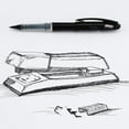 thumbnail image 6 of Pentel Arts Tradio Stylo Sketch Pen, Black Ink, Pack of 1 (TRJ50BPA), 6 of 6